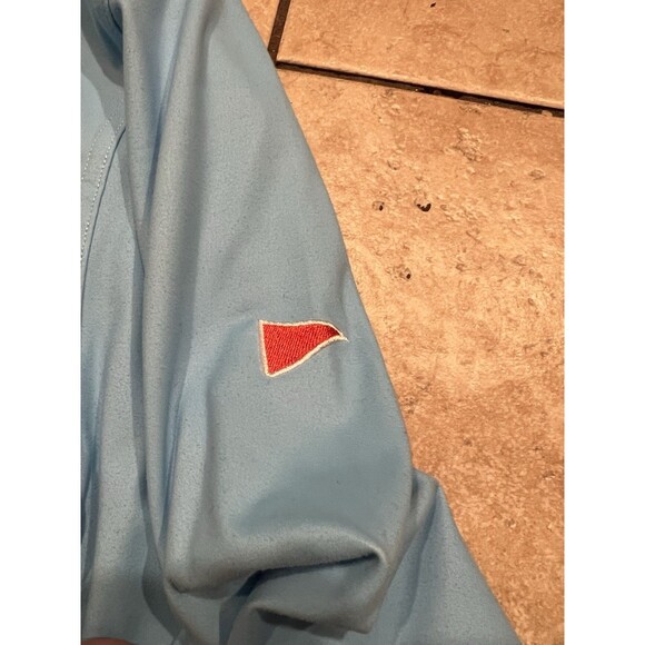 Breezy Golf Shirt Mens XL Blue 1/4 Zip Pull Over Long Sleeve Bob Does Sports - Picture 5 of 8